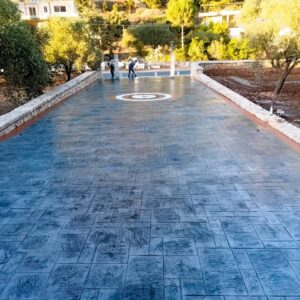 stamped concrete for walkways and pathways